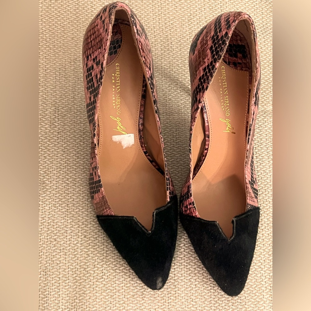 Like new!!!!!!! Christian Siriano size 7 shoes. Great condition